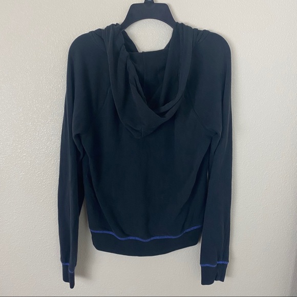 Victoria Secret Pink Zip Up Jacket Black with blue - Picture 5 of 10